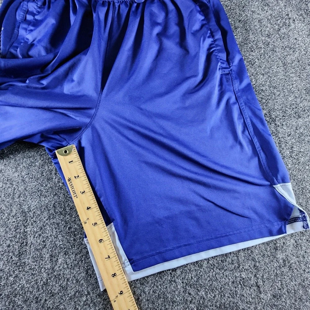 Under‎ Armour Mens Basketball Dazzle Shorts Blue White Loose Fit Large Athletic